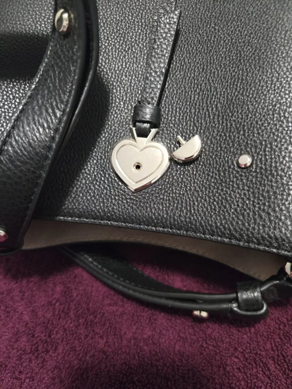 Kate Spade Black Marti Small Bucket Bag Pebbled Leather Shoulder Crossbody Bag